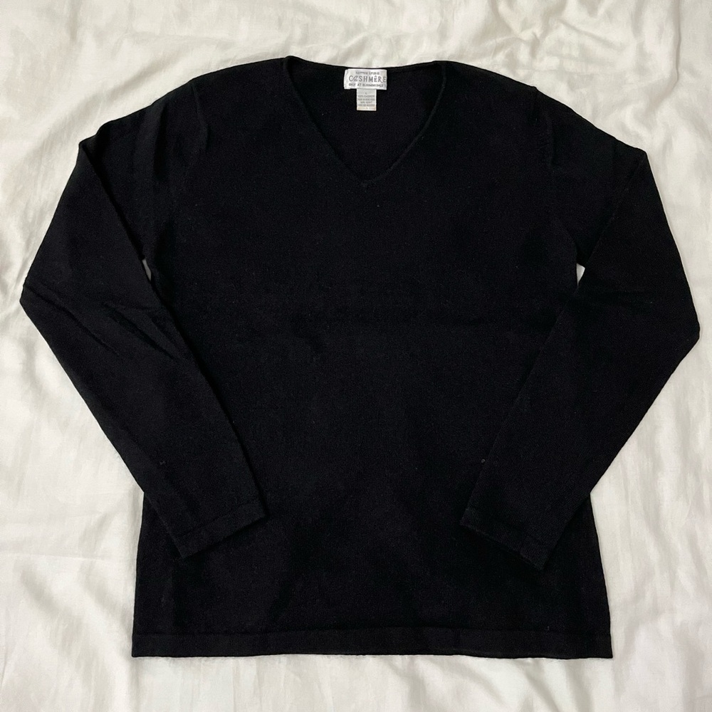 Bloomingdale’s V-Neck Vintage Cashmere Sweater
